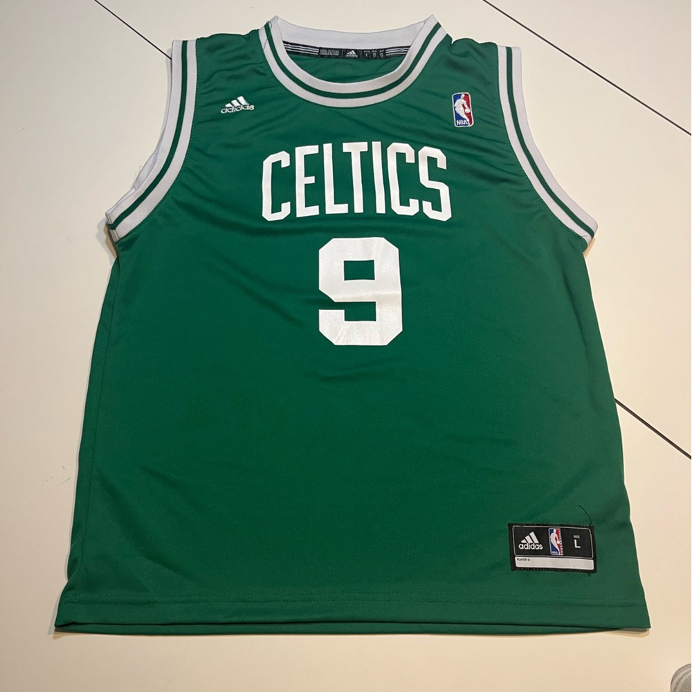 Youth L green and white Boston Celtics Rajon Rondo #9 NBA Swingman Jersey Adidas